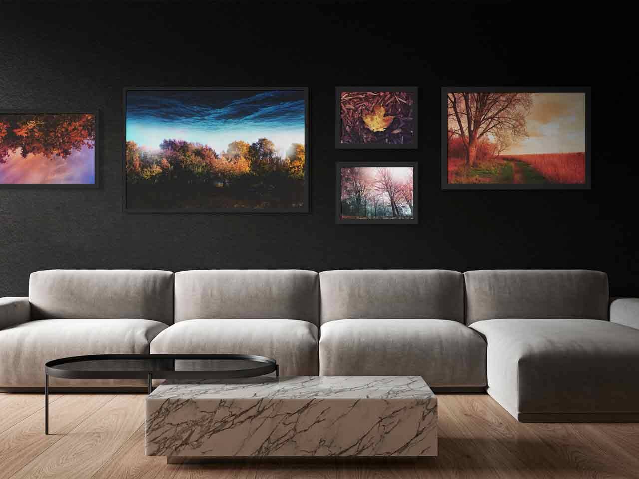 Warm, cozy living room — autumn tones work beautifully in homey spaces
